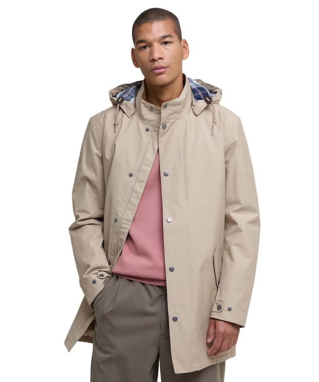 Men's Barbour Chelsea Mac Waterproof Jacket - Washed Stone