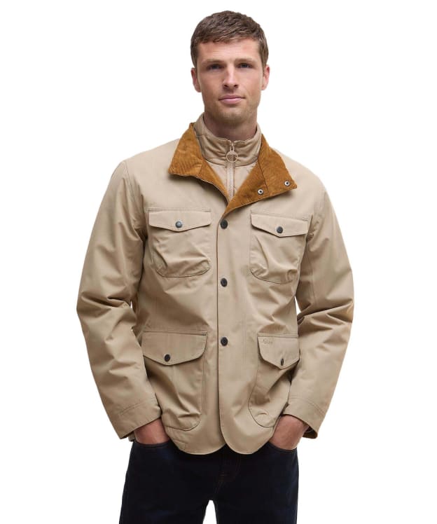 Men's Barbour Ogston Waterproof Jacket - Washed Stone