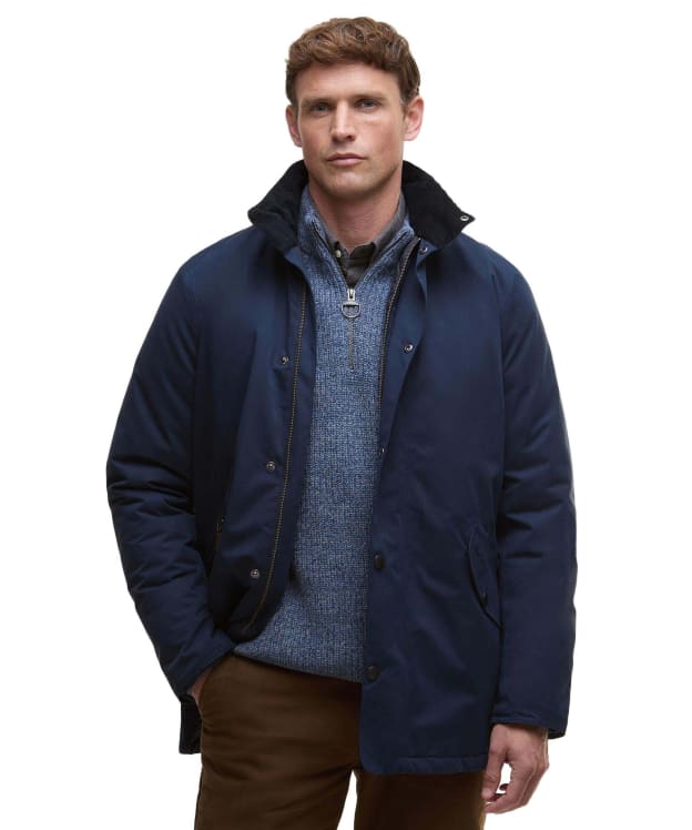 Men's Barbour Winter Spoonbill Waterproof Jacket - Navy
