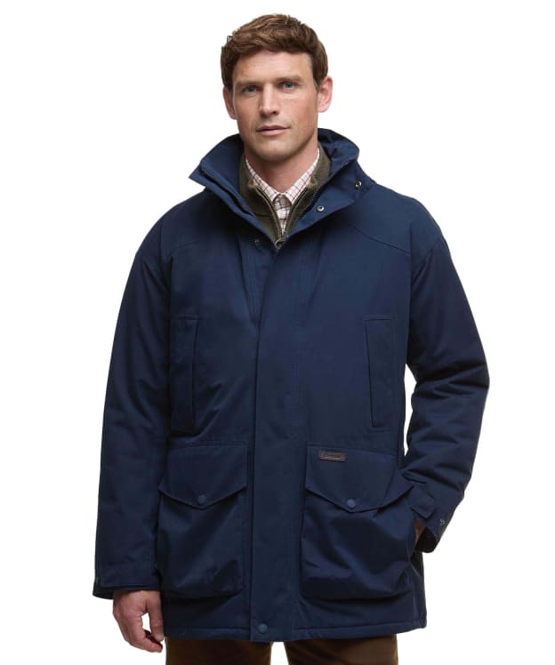 Men's Barbour Farlam Waterproof Jacket - Navy