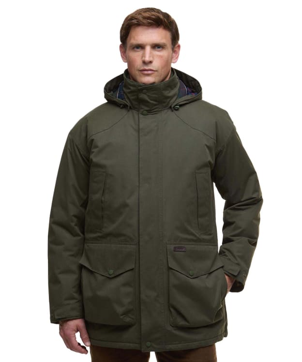 Men's Barbour Farlam Waterproof Jacket - Olive
