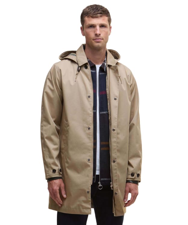 Men's Barbour Lorig Waterproof Mac - Washed Stone