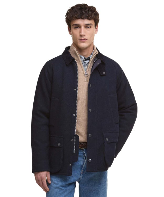 Men's Barbour Bedale Wool Jacket - New Navy