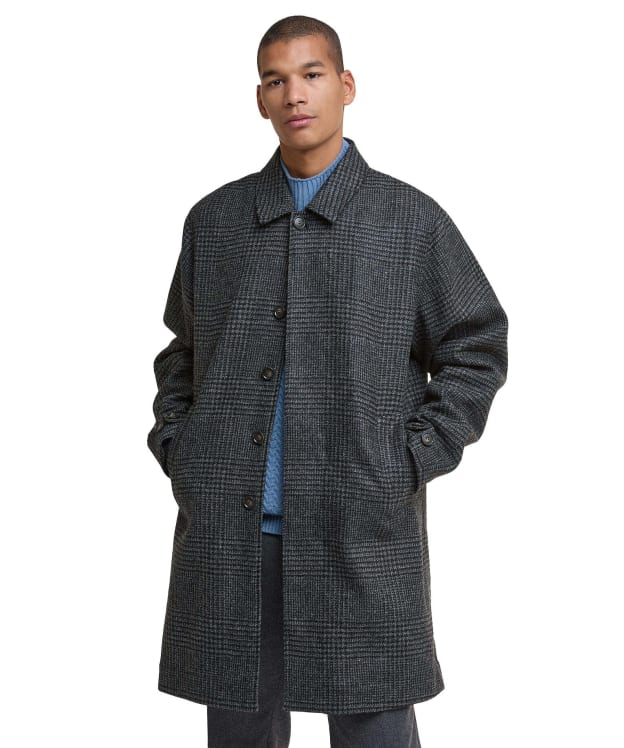 Men's Barbour Lorden Wool Overcoat - Charcoal