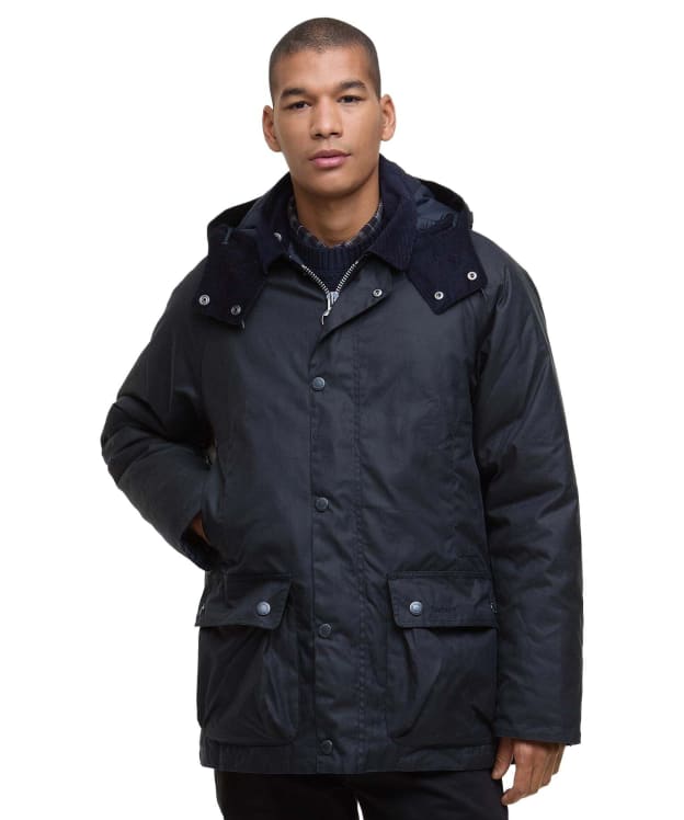 Men's Barbour Modern Beaufort Waxed Jacket - Navy / Midnight Oak