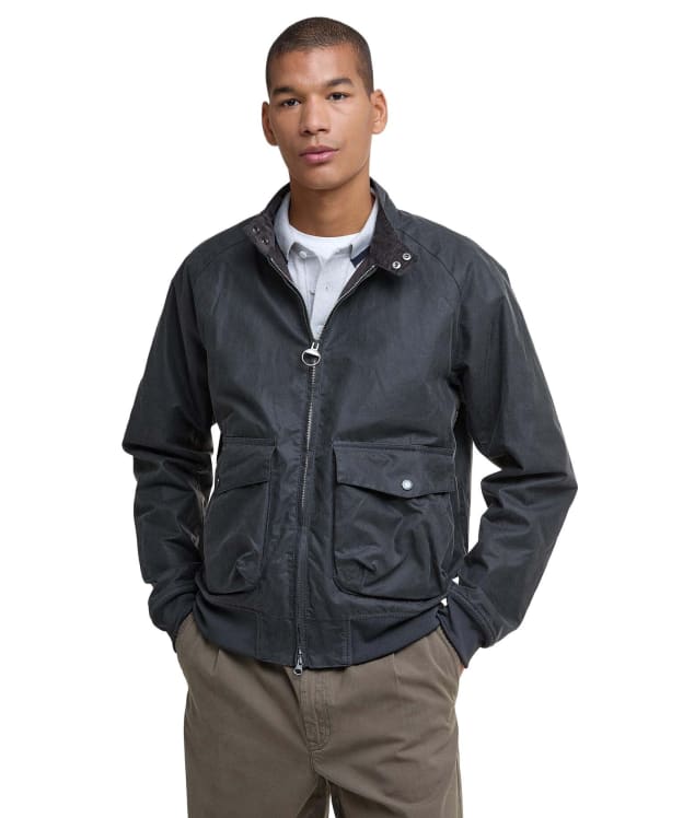 Men's Barbour Modern Royston Waxed Jacket - Grey