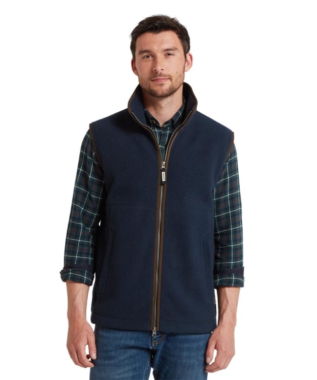 Men's Schöffel Oakham Retro Fleece Gilet - True Navy