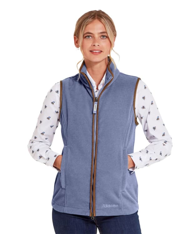Women's Schoffel Lyndon Fleece Gilet - Stone Blue