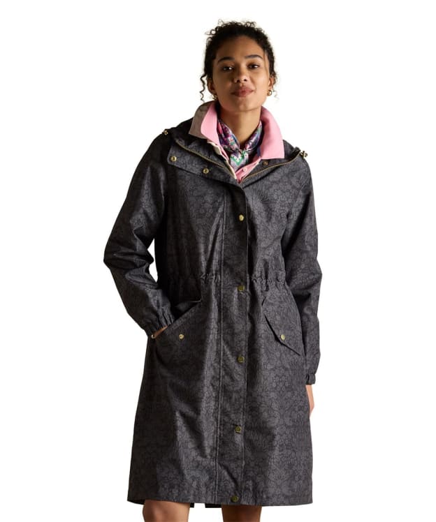 Women's Joules Holkham Waterproof Packable Raincoat - Black