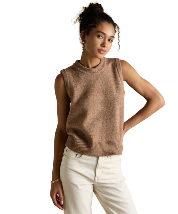 Women’s Joules Holly Knitted Vest - Tan Brown