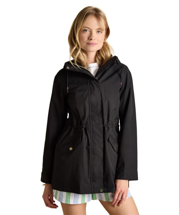 Women's Joules Portwell Waterproof Raincoat - Black