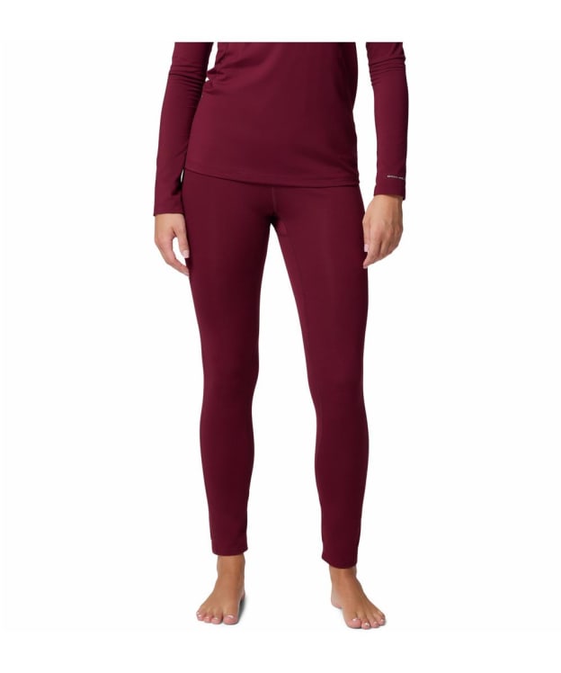 Women's Columbia Midweight Stretch Baselayer Tights - Rich Wine
