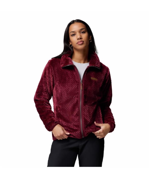 Women's Columbia Fire Side™ II Sherpa Full Zip Fleece Jacket - Rich Wine