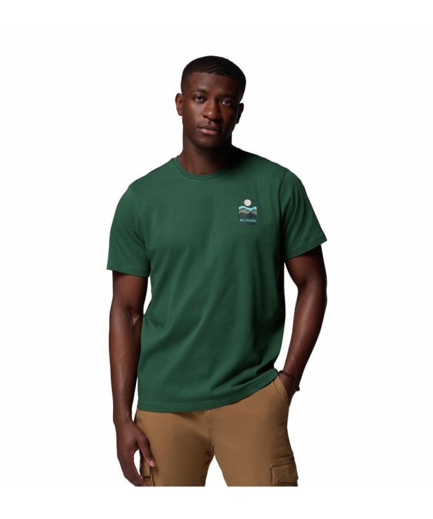 Men's Columbia Explorers Canyon™ Back Graphic Short Sleeve Tee - Rain Forest