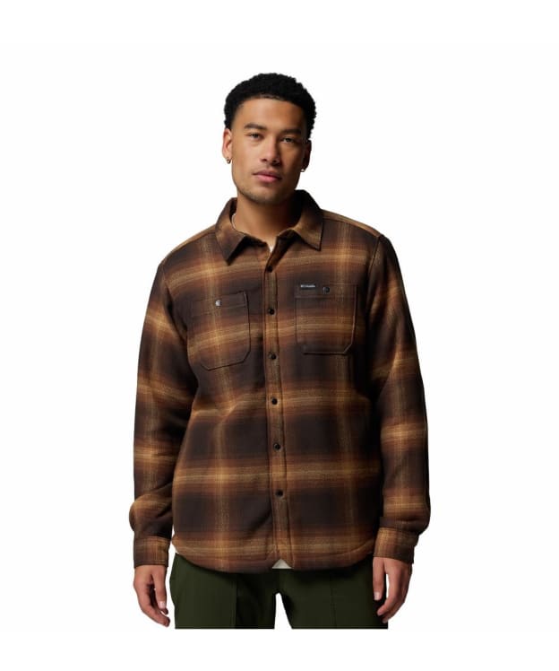 Men's Columbia Windward™ II Sherpa Shirt Jacket - Tobacco Blurred Ombre