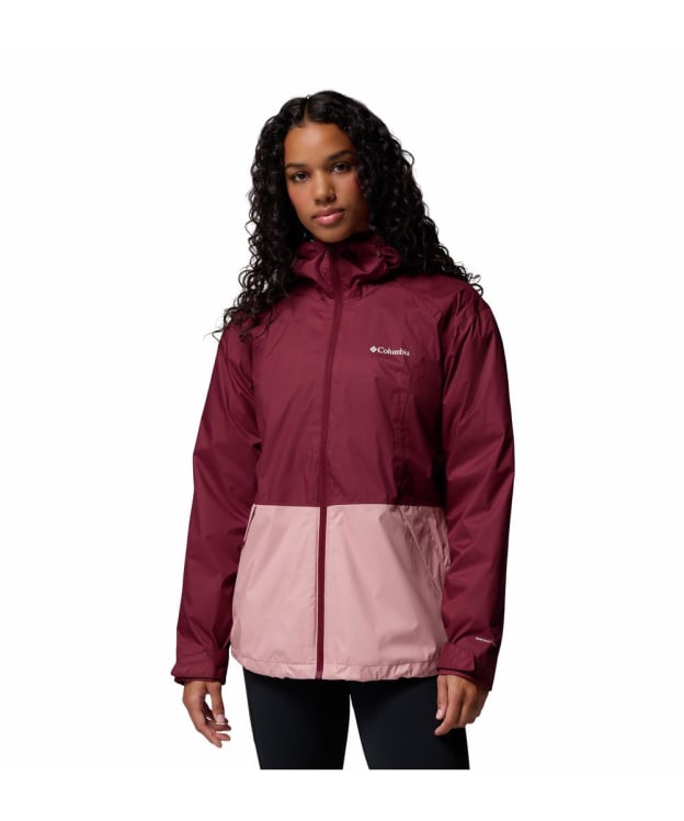 Women's Columbia Inner Limits™ III Waterproof Jacket - Rich Wine / Eraser Pink