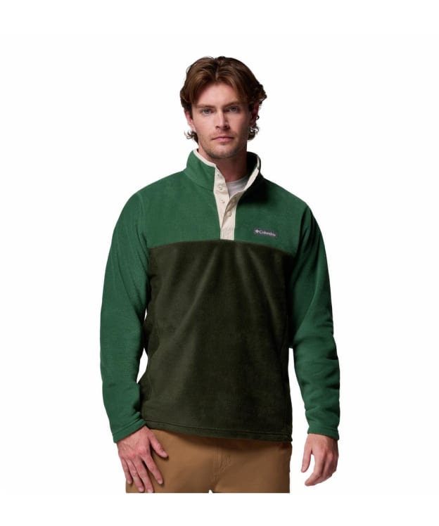 Men's Columbia Steens Mountain Half Snap II Fleece - Greenscape / Rain Forest