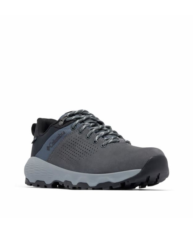 Women's Columbia Newton Nimble Leather Walking Shoe - Graphite / Tea Light