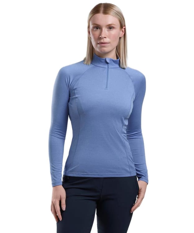 Women's Montane Dart Long Sleeve Zip Neck Top - Cornflower