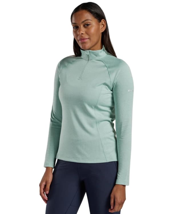 Women's Montane Dart Long Sleeve Zip Neck Top - Sea Mist