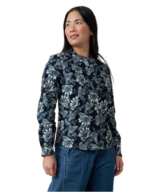 Women’s Lily & Me Rachel Frill Blouse - Navy