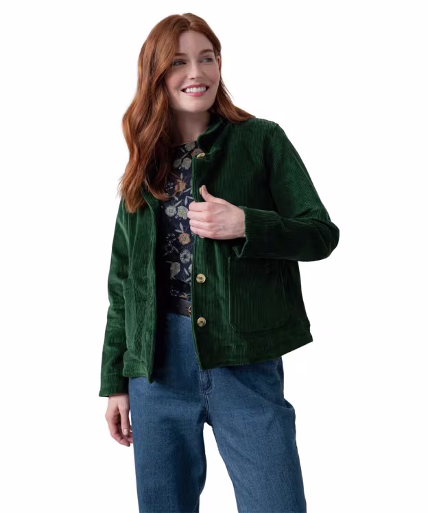 Women’s Lily & Me Ash Cord Jacket - Pine Green