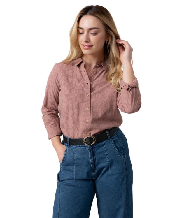 Women's Lily & Me Patsy Plain Jacquard Shirt - Antique Rose