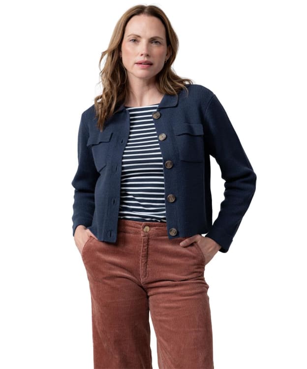 Women's Lily & Me Chestnut Knitted Jacket - Navy