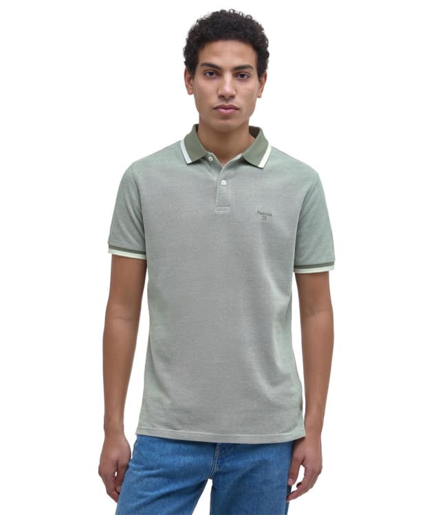 Men's Barbour Barnard Polo - Light Moss