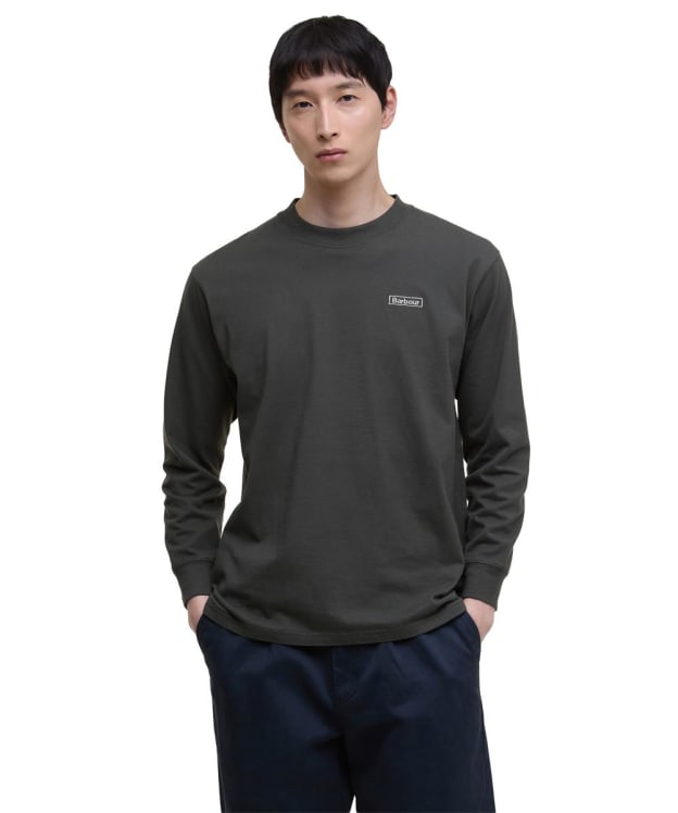 Men's Barbour Walton Oversized Long Sleeved T-Shirt - Sage
