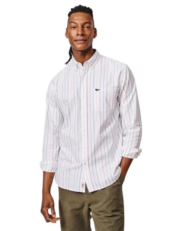 Men's Aubin Aldridge Oxford Button Down Stripe Shirt - Multi Stripe