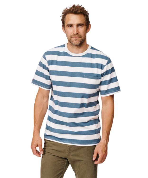 Men's Aubin Santon Relaxed T-Shirt - Deep Blue Stripe
