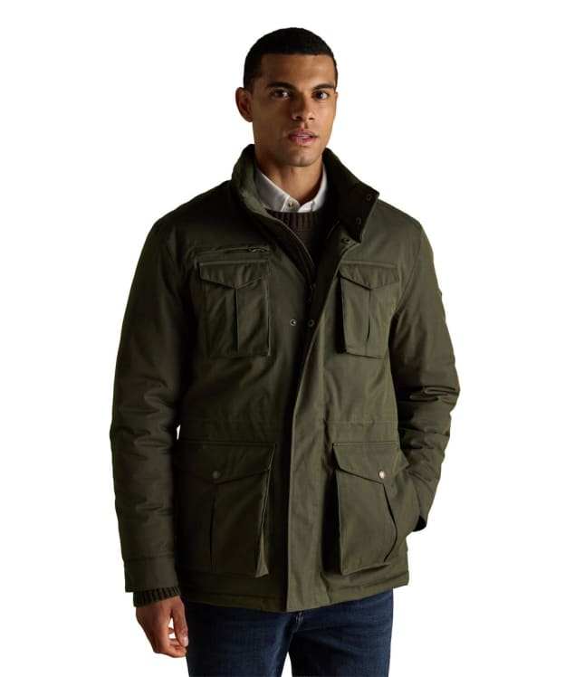 Men's Joules Beckett Waterproof Field Coat - Green
