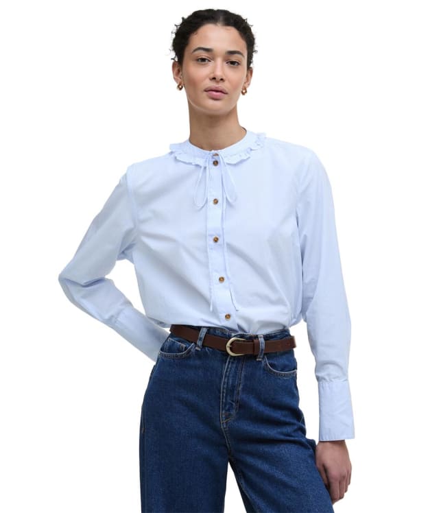 Women's Barbour Cecelia Shirt - Ice Blue Stripe