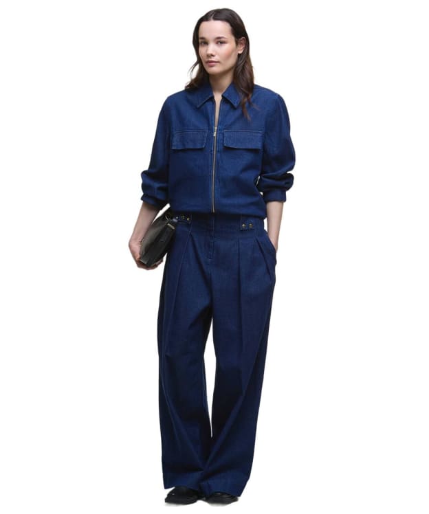 Women's Barbour Arla Denim Trousers - Rinse Wash Denim