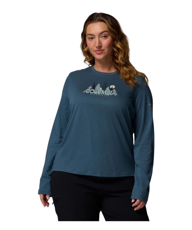 Women's Columbia Ruby Springs™ Graphic Long Sleeve Tee - Everblue