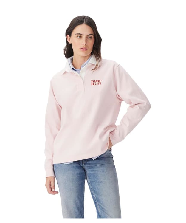 Women's R.M. Williams Narran Heritage Rugby Shirt - Pink