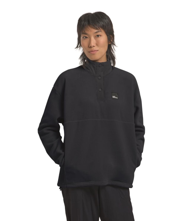 Women's Jack Wolfskin Sumetro Half Zip Polartec® Fleece - Black