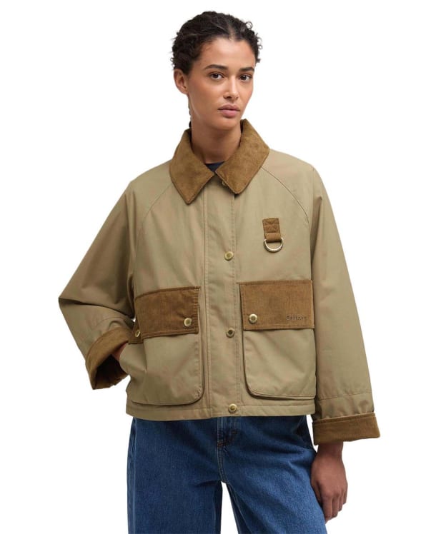 Women's Barbour Phoebe Casual Jacket - Militarty Brown
