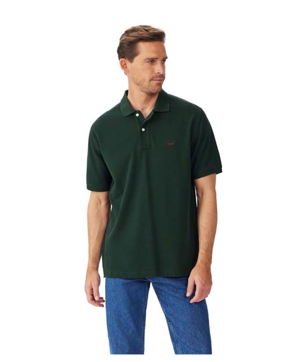 Men's R.M. Williams Rod Short Sleeved Polo Shirt - Pine