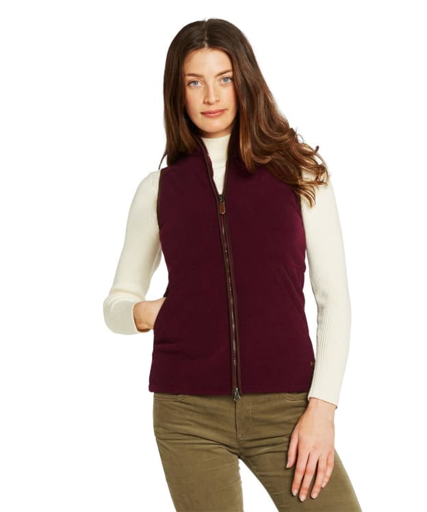 Women’s Dubarry Carbury Fleece Gilet - Oxblood