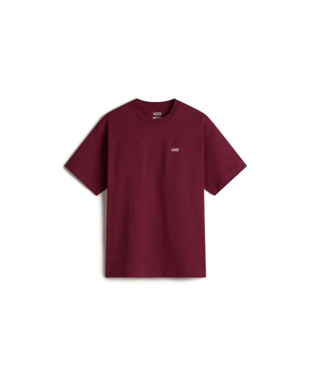 Men's Vans Left Chest II Loose Short Sleeve Tee - Burgundy