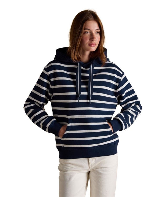 Women's Joules Milbourne Hoodie - Navy / White Stripe