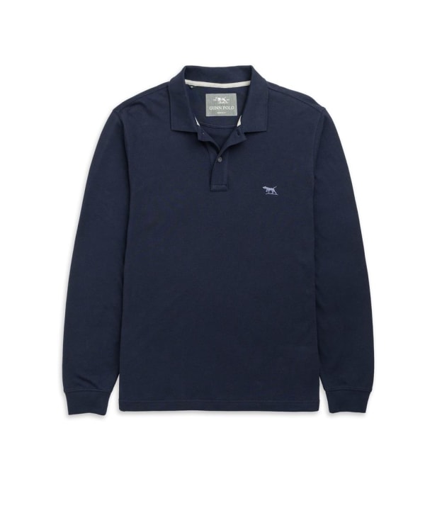 Men's Rodd & Gunn Sports Fit Long Sleeve Polo Shirt - Eclipse