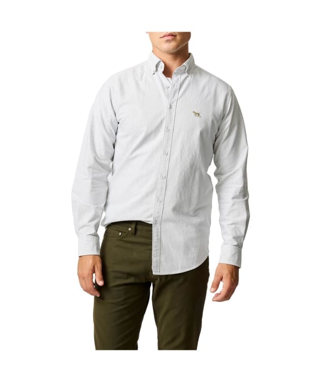 Men's Rodd & Gunn Gunn Oxford Stripe Sports Fit Shirt - Khaki