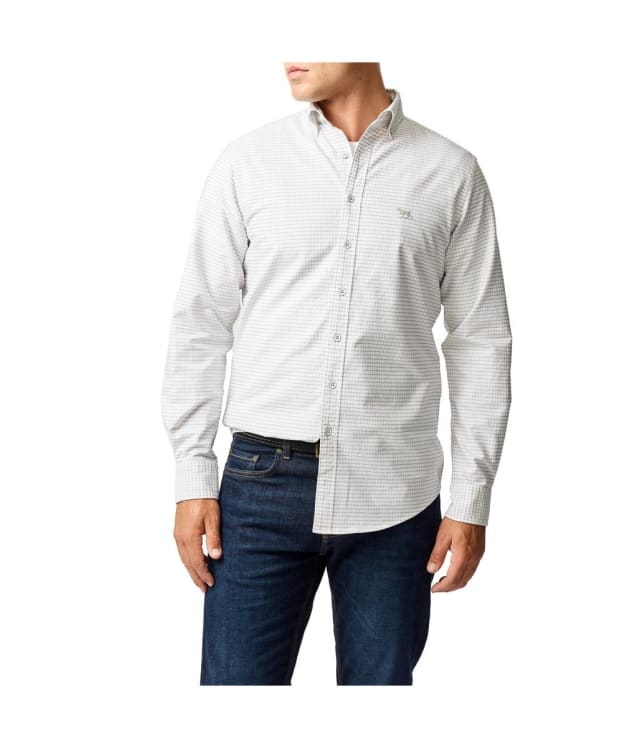 Men’s Rodd & Gunn Check Oxford 5 Long Sleeve Shirt - Pebble