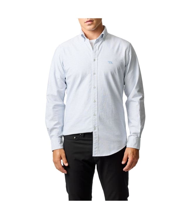 Men’s Rodd & Gunn Check Oxford 5 Long Sleeve Shirt - Dusk Blue
