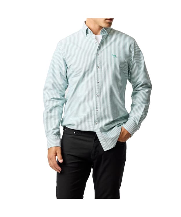 Men’s Rodd & Gunn Oxford Stripe 4 Long Sleeve Shirt - Lawn
