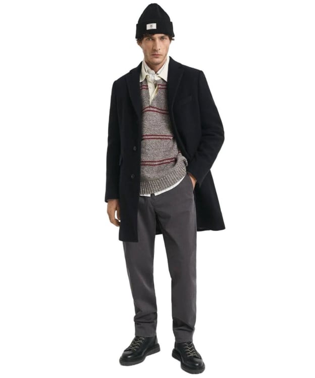 Men's GANT Regular Fit Twill Chinos - Anthracite