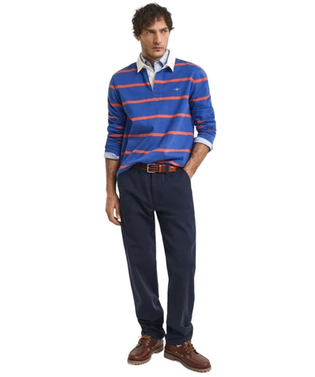 Men's GANT Regular Fit Twill Chinos - Marine